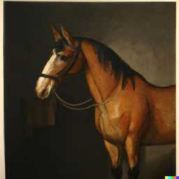 a horse, painting by Johannes Vermeer generated by DALL·E 2